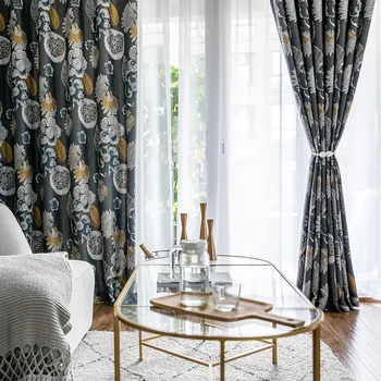 

Custom Modern Minimalist New Single-sided Light Calico Curtain Fabric for Dining Room Living Room Bedroom Nordic Curtains