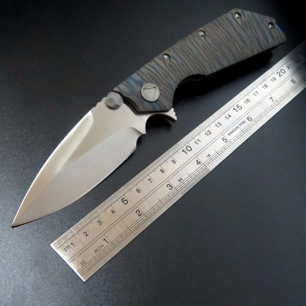 

Eafengrow SiWang Folding knife D2 Pocket Jackknife TC4 Titanium Alloy Handle Tactical Camping Knive EDC tool