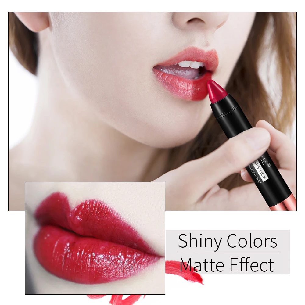 Brand Crayon Design Matte Lipstick Long Lasting Nude Lip Stick Waterproof Easy to Wear Matt Lips Batom Makeup 12 Colors Brand Crayon Design Matte Lipstick Long Lasting Nude Lip Stick Waterproof Easy to Wear Matt Lips Batom Makeup 12 Colors