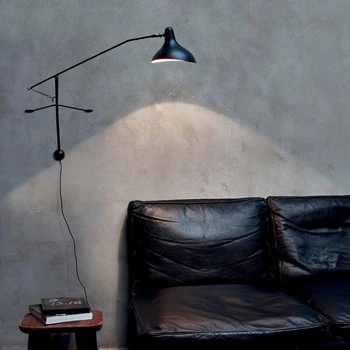 

Jmzm Modern Minimalist Wall Lamp Industrial Style Long Lamp Arm Nordic Living room Long Pole Wall Lamp Art Wall Lamp
