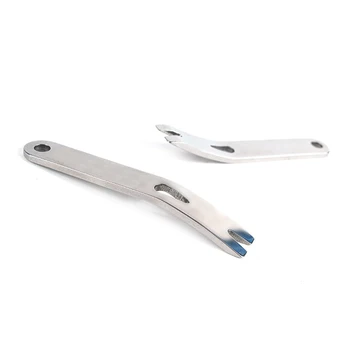 Online 150PCS/lot EDC Gear Stainless Steel Mini Crowbar Pry Bar Pocket Multi Function Tool Crank-shaped Scraper Winder Outdoor Keychain