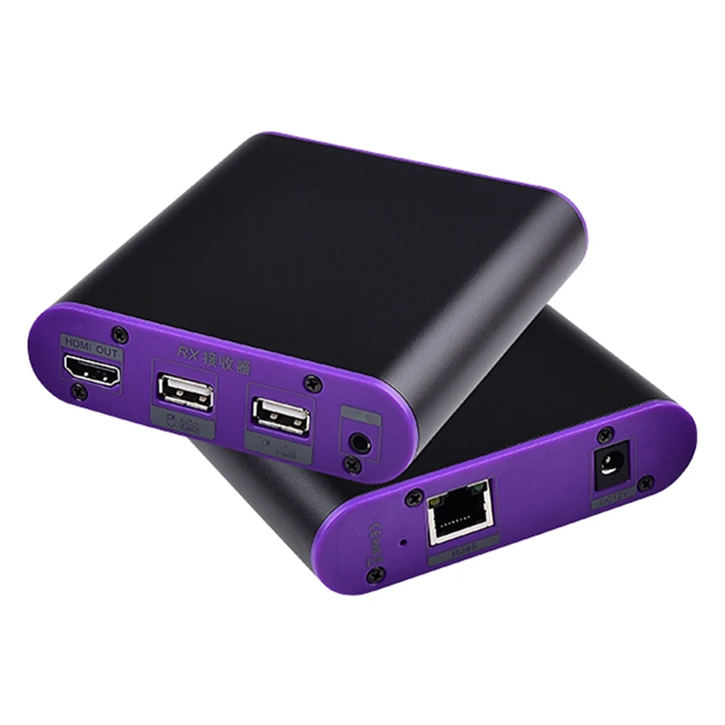 

CAT872KVM HDMI Transmitter Receiver Extender over Single Cat5E/6 Cable TCP/IP for Deep Color 3D EDID Dolby DTS(US Plug)