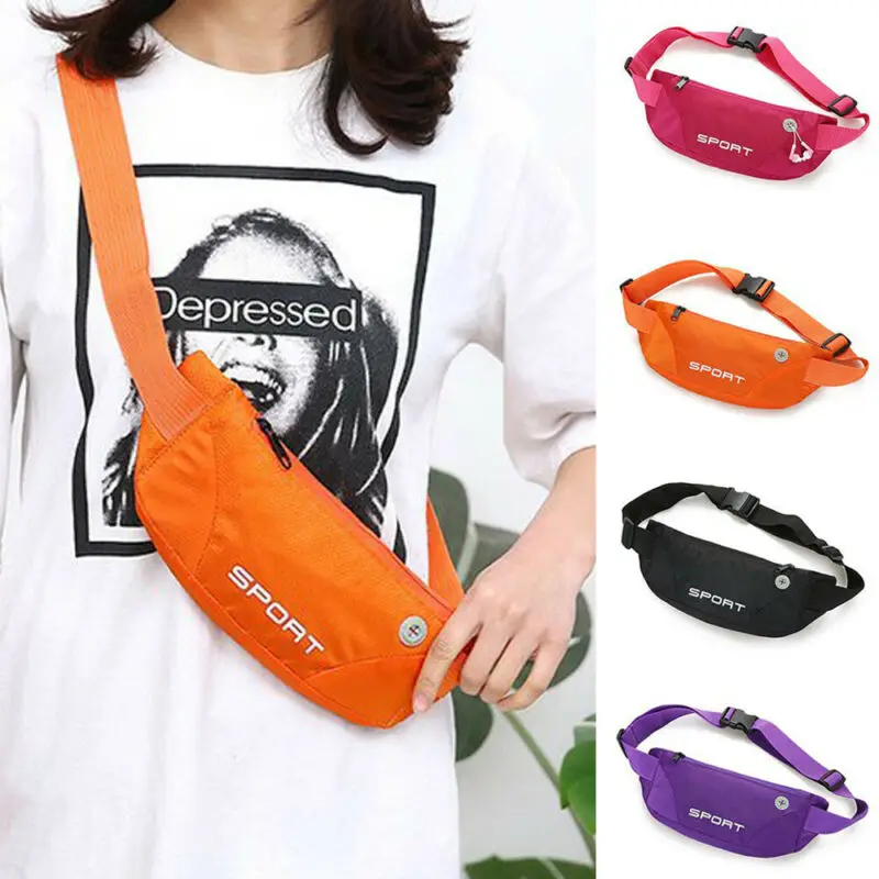 

New Men Women Water Proof Waist Bag Chest Pack Sport Gym Cycing Running Adjustable Belt Letter Zipper Casual Holiday Travel Bag