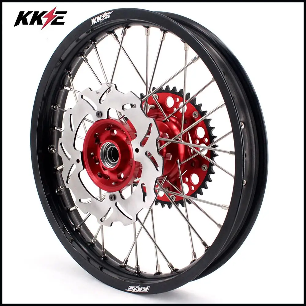 KKE 21/18 обод мотоцикла полный эндуро колеса Набор для HONDA CRF250X 2004- CRF450X 2005- диски