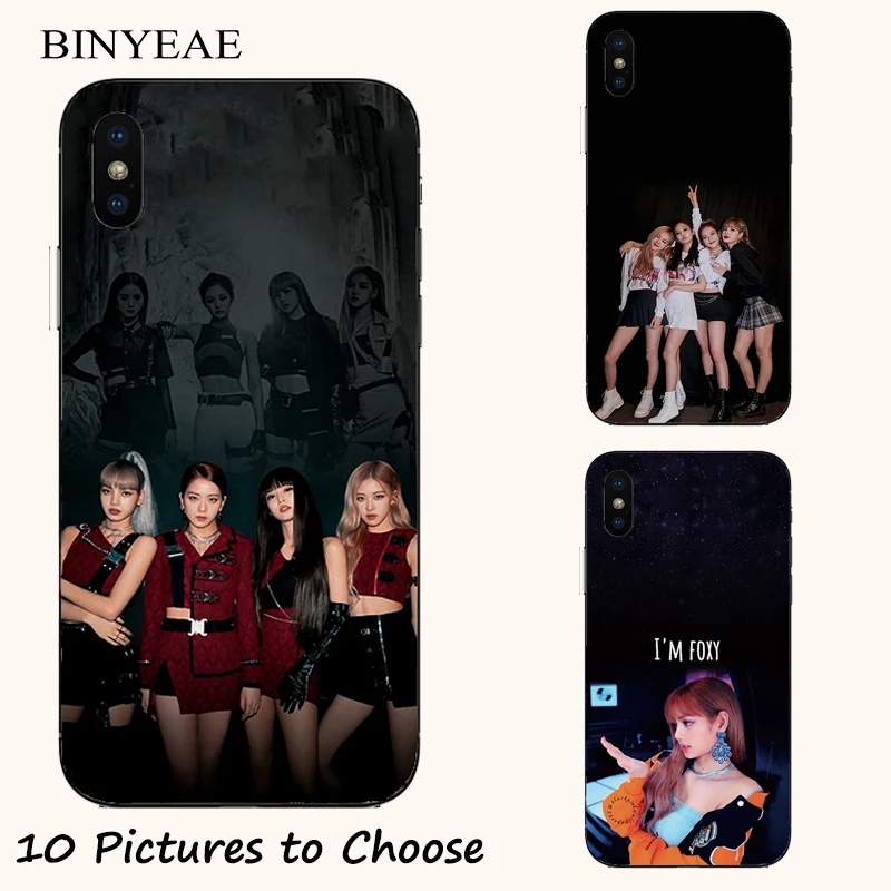 

BLACKPINK k-pop collage soft silicone Painting Case For Apple iPhone 6 6s 7 8 Plus X XR XS Max Cell Phone TPU Printed Cover
