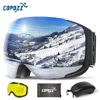COPOZZ Magnetic Ski Goggles with 2s Quick-Change Lens and Case Set UV400 Protection Anti-Fog Snowboard Ski Glasses for Men Women 1
