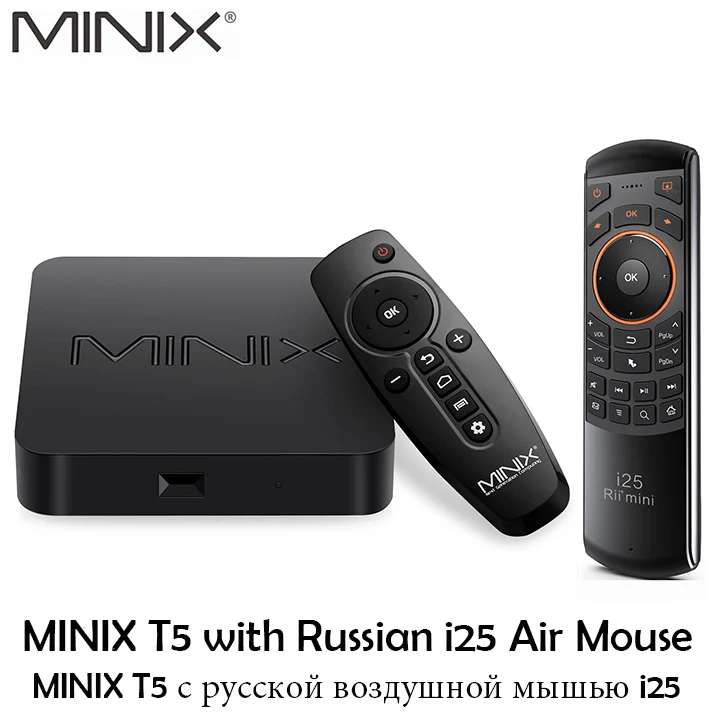 MINIX NEO T5 tv BOX Amlogic S905X2 2G 16G Chromecast 4K Ultra HD Google Сертифицированный Android tv 9,0 Pie Smart tv BOX - Цвет: T5 with Russian i25