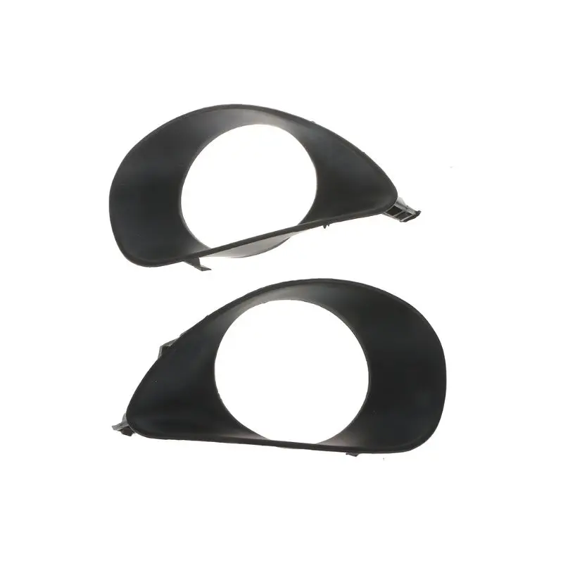 

One Pair Black ABS Car Front Bumper Clear Fog Light Grilles For Toyota Vios 4DR 06-11