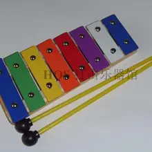 Orff ксилофон ударный инструмент Раннее детство обучающая игрушка стук пианино Dulcimer 8 звук алюминиевое пианино 0329