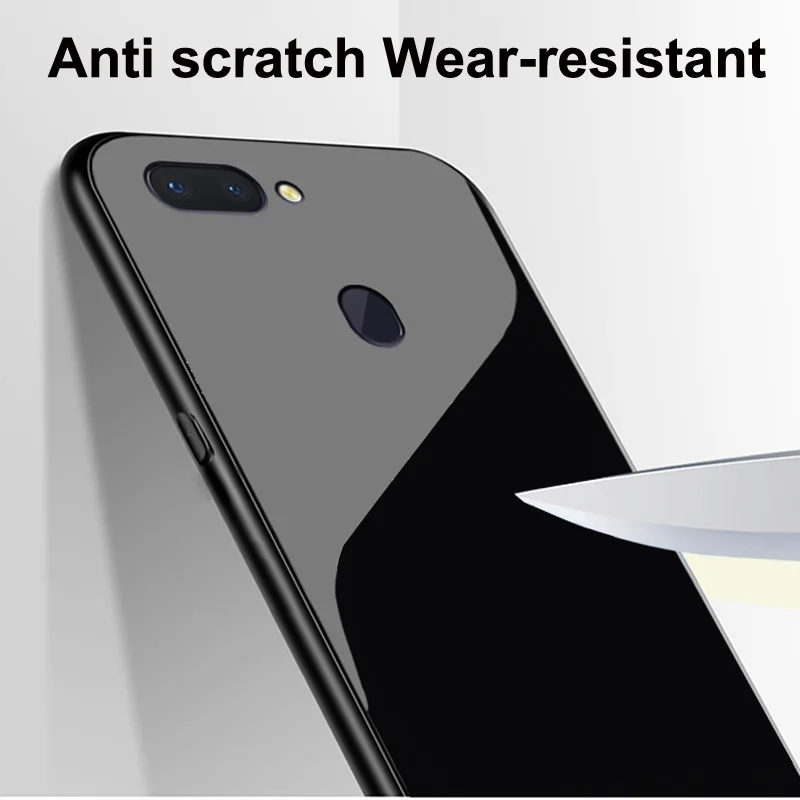 For OPPO R15 case R15pro tempered glass phone back cover For OPPO R15 pro casing OPPOR15 R 15 pro Gradient glass cases shell