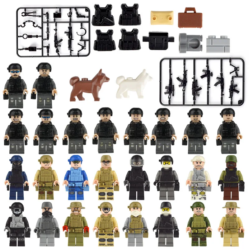 56 серии профессиональные строительные блоки специальная полиция мини 3D Детские игрушки Сделай Сам мальчиков и девочек Детские Рождественские подарки jm254