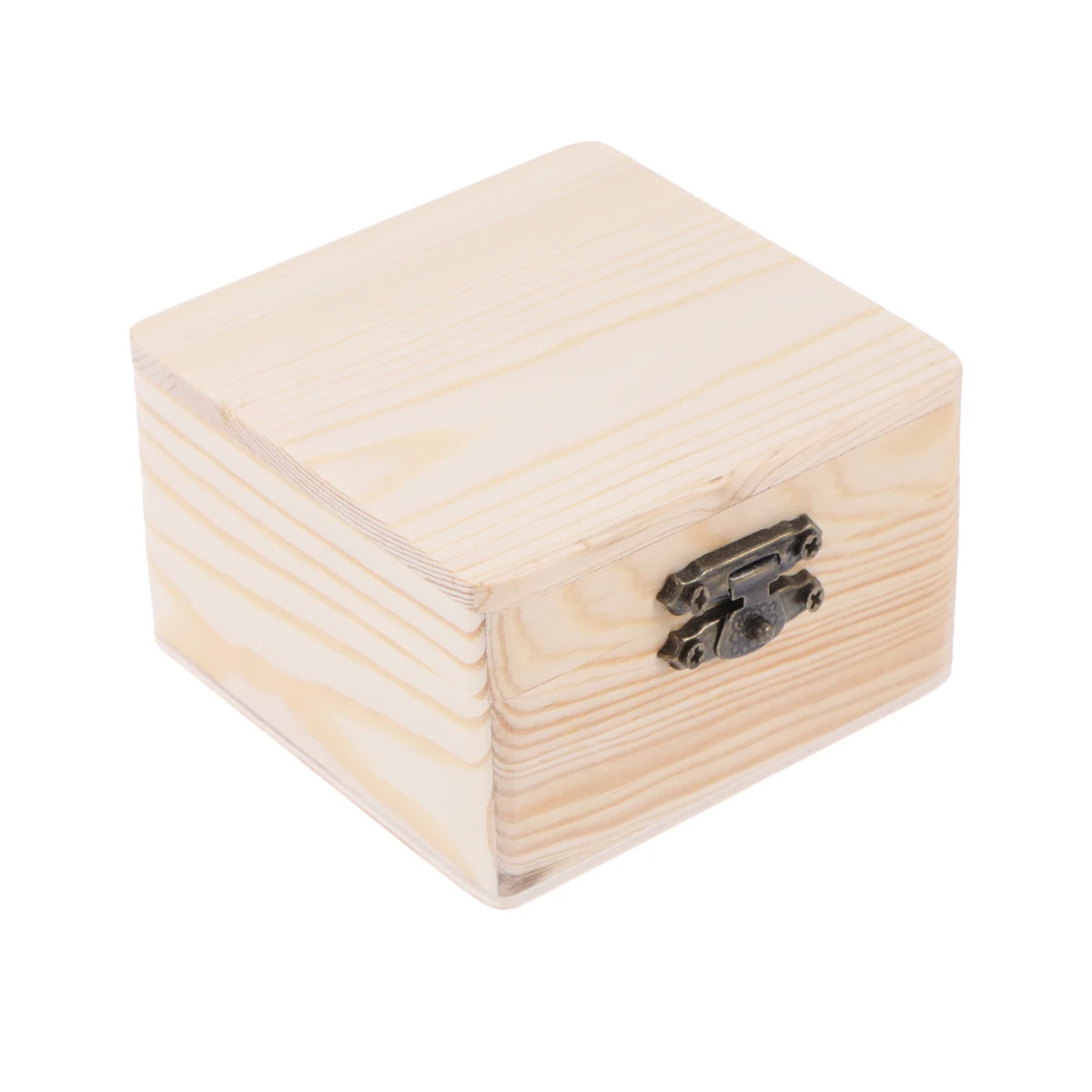 

1pc Gift Box Multifunctional Square Wooden Durable Creative Retro Jewelry Box for Rings Gift Necklace