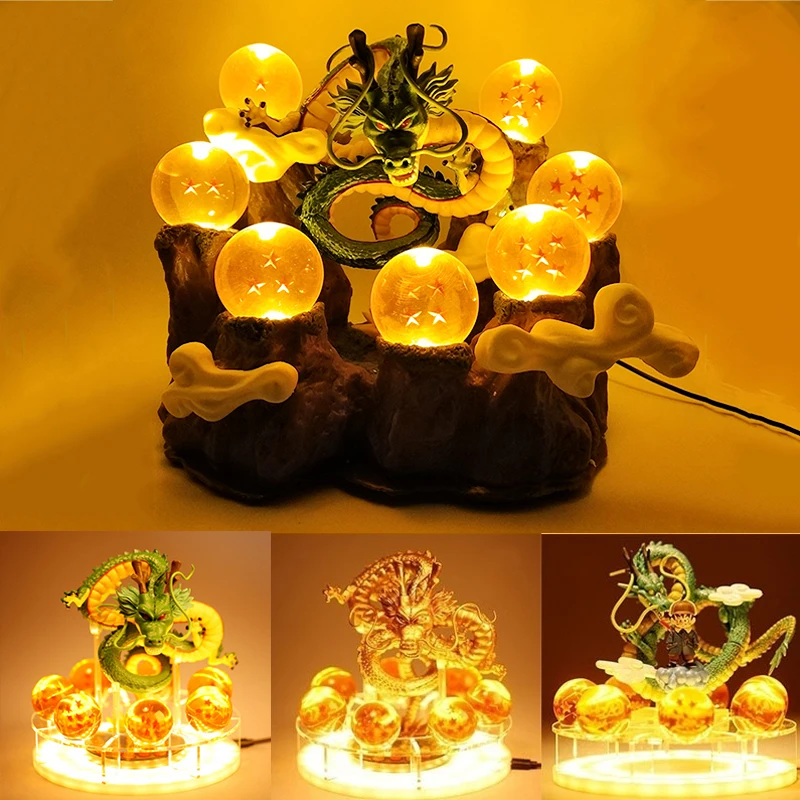 Tanie Smok kula świetlna Shenlong figurka Shenron Dragon ball super goku Led lampka nocna Shenlong Anime figurka kolekcja prezent