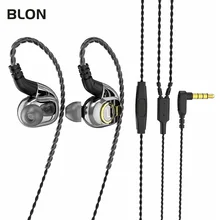 BLON BL-05 BL05 10 мм 2-го поколения углеродистая диафрагма Динамический драйвер наушники Hifi гарнитура с 2Pin съемным кабелем