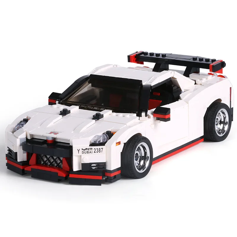Yeshin MocToys технический автомобиль 20518 GTR R35 комплект гоночных автомобилей Модель автомобиля игрушки Детские Рождественские подарки строительные блоки кирпичи - Цвет: 1024pcs