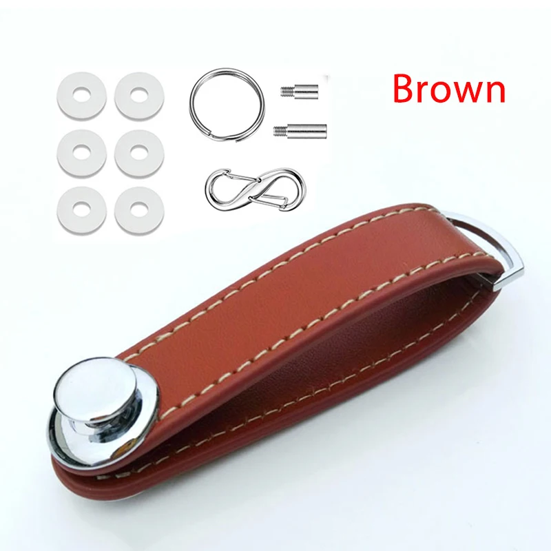  Leather Car Key Pouch Bag Case Wallet Key Holder Chain Key Wallet Collector Housekeeper EDC Pocket  - 32876099878