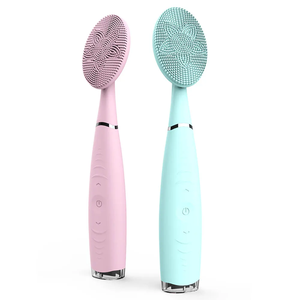 Sonic Silicone Facial Cleanser Rechargeable Handheld Washer Electric Household Portable Cleansing Massager | Красота и здоровье