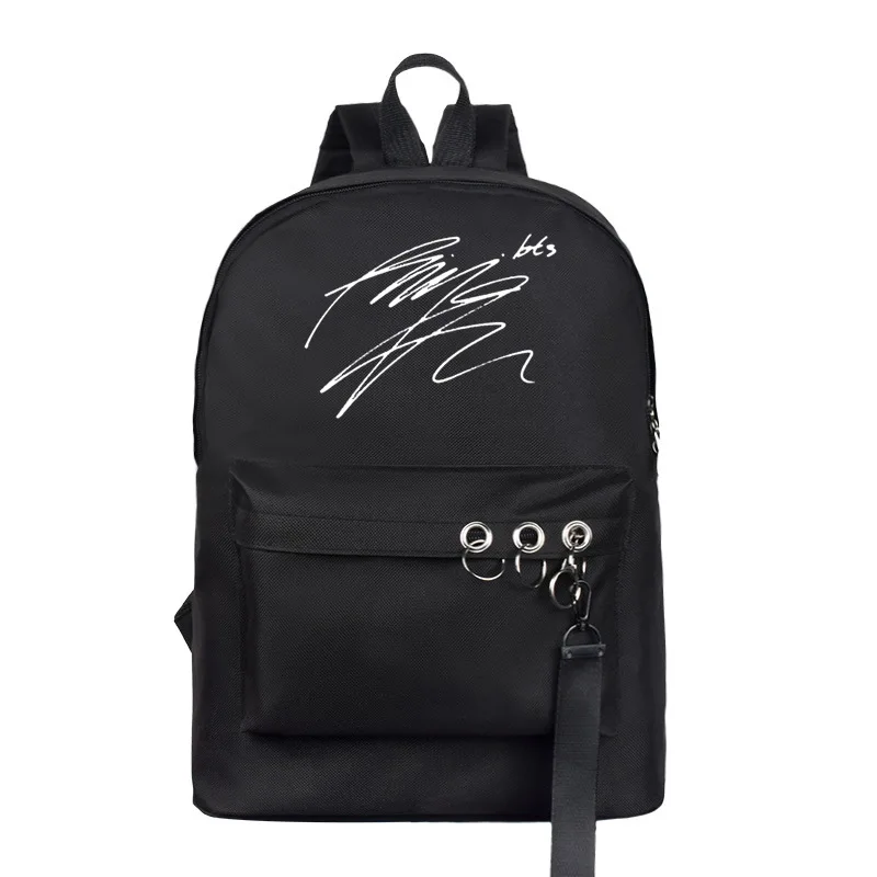Новая Мода KPOP Suga JUNGKOOK Jimin V фирменный холщовый рюкзак Kpop корейский Tide мужские и женские школьные сумки холщовый рюкзак капли