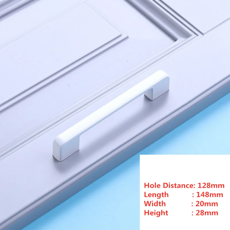 Simplicity Fuji White Kitchen and Furniture Handles