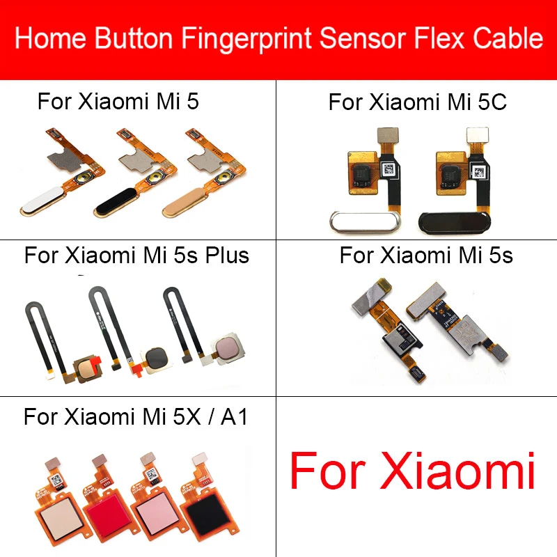 Главная кнопка гибкий кабель для Xiaomi Mi 5 5c 5s 5X Plus меню ключ Распознавание