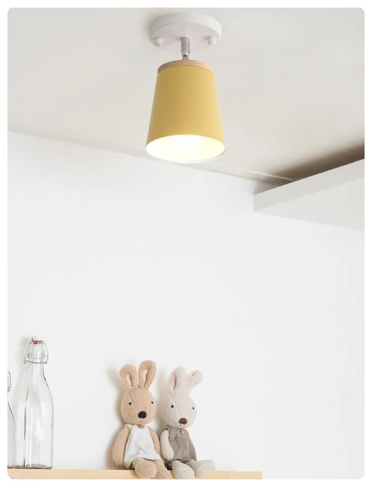 Современный потолочный светильник в виде макарон, светодиодный светильник, креативная личность, простой цвет, железное Освещение для дома, комнаты