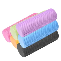 4548cm High density EVA Yoga Foam Roller Pilates Exercises massage roller Fitness Gym muscle massage column toolEquipment Brick