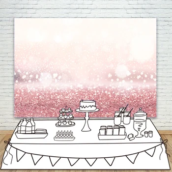 

Pink Glitters Light Dreamy Portrait Baby Child Photography Backgrounds Polka Dots Bokeh Photographic Backdrops For Photo Studio