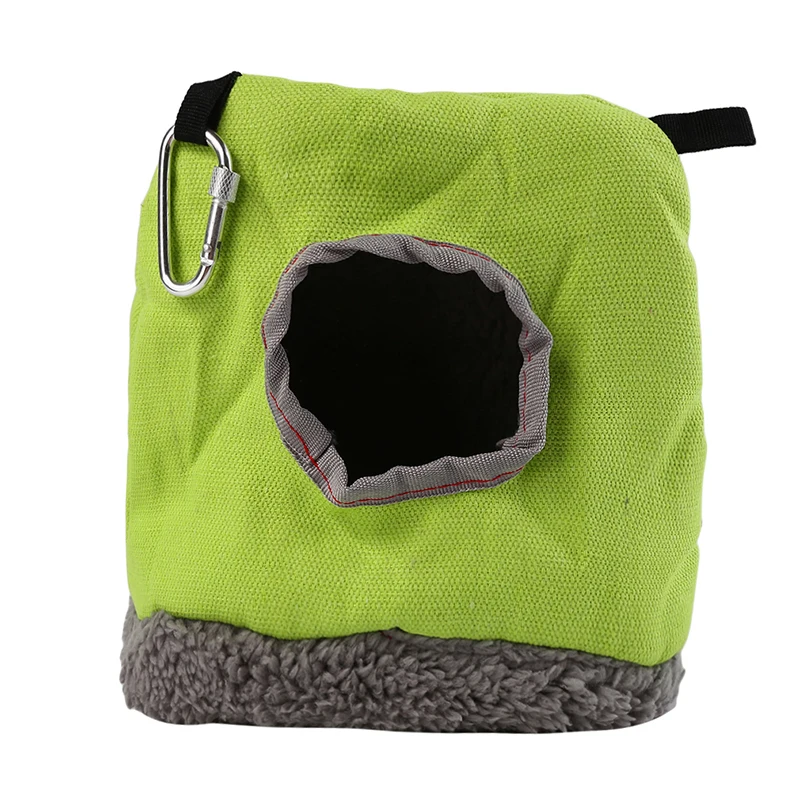 Soft Fleece Bird Parrots Nest Hammock Warm Winter Hanging Cage Accessories Pet Bird Hanging Swing Bed Cave 3 Size Bird Supplies