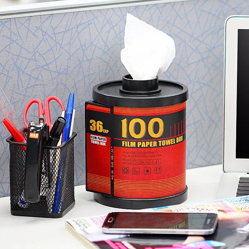 Free-Shipping-1Piece-Classic-100-Film-Paper-Towel-Box-Film-Shaped-Roll-Tissue-Box-Toilet-Roll