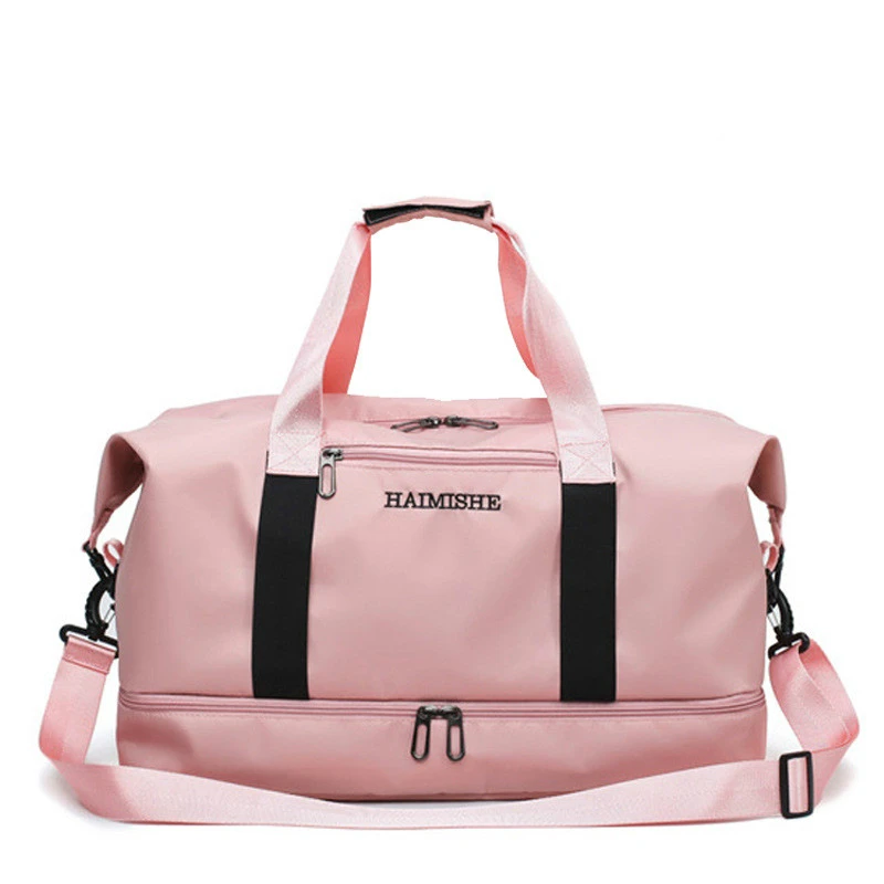 Bolso de hombro para Gimnasio de viaje, bolsos grandes resistentes al agua de nailon, Color rosa, bolsos deportivos para mujer y hombre, novedad de 2020|Bolsas de viaje| - AliExpress