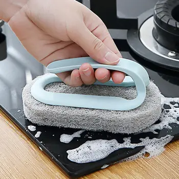 

Kitchen Bathroom Handheld Dust Remover Strong Decontamination Brush Sponge Cleaning Brush for Kitchen Bathroom Cleaning Tools