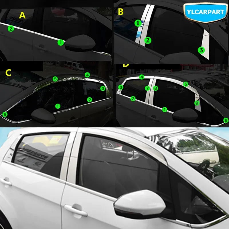 

For Geely Emgrand X3,GX3,Car window bright frame sticker
