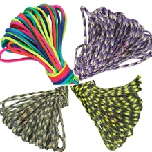 550 Паракорд парашютный шнур для палатки Guyline Mil Spec type III 7 Strand 31 м для пеших прогулок кемпинга 12 цветов