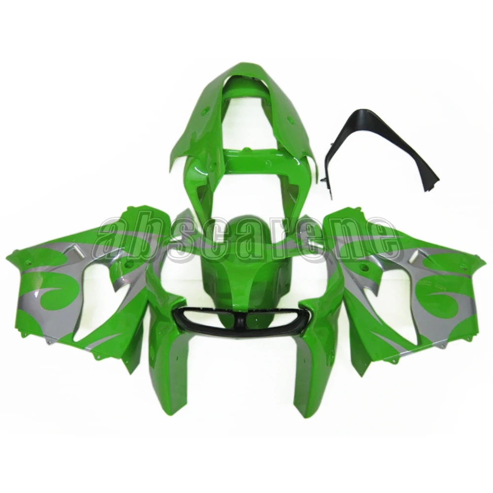 ZX-9R 2002 2003 полный обтекатель комплект для Kawasaki ZX9R ZX-9R 2002 2003 ABS пластик мотоцикл Cowlings Глянец зеленый серебристый кузов