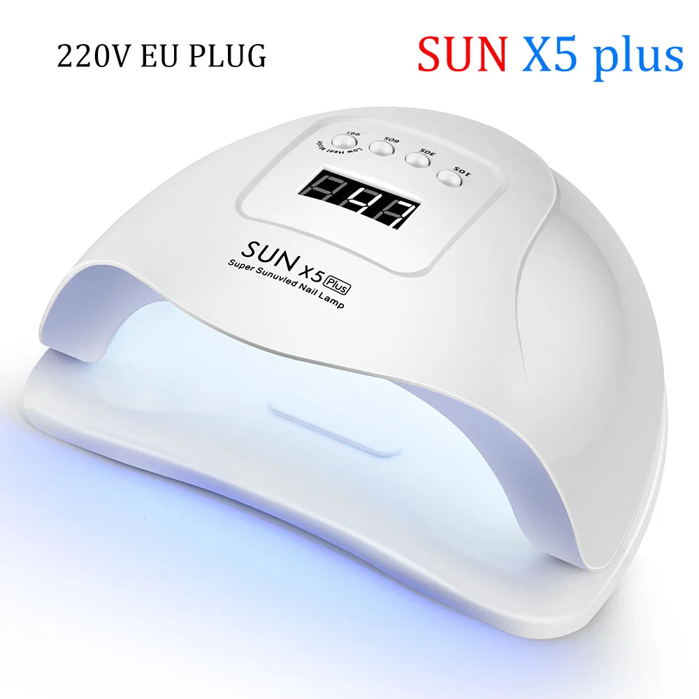 SUNX5 EU PLUP 54W 54 Вт SUNX5 Plus УФ лампа светодиодная лампа для сушки ногтей 36 светодиодный s сушилка для сушки гель лак для ногтей светильник от солнца автоматический датчик маникюрные инструменты - Цвет: SUNX5 EU PLUP 54W