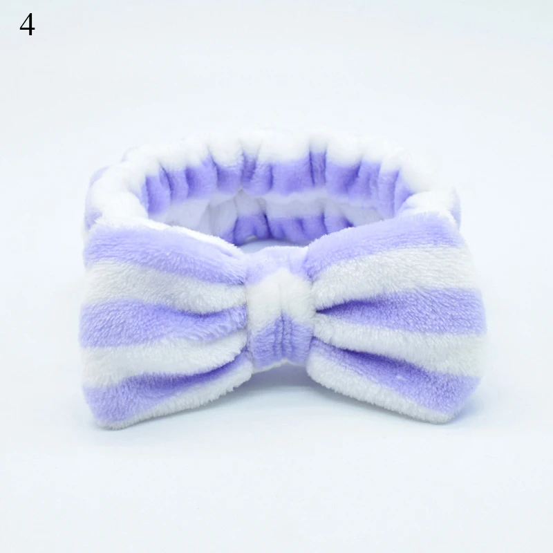 Big Rabbit Ears Coral Fleece Soft Elastic Hairbands SPA Bath Shower Make Up Wash Face headband Hair Band Girls Hair Accessories long hair clips Hair Accessories