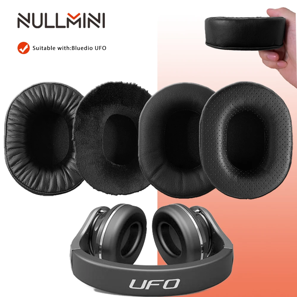 Сменные амбушюры NullMini для наушников Bluedio UFO утолщенные кожаные