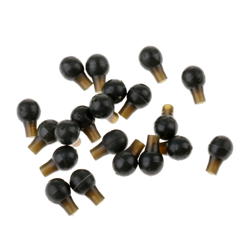 

20pcs Carp Fishing Buffer Beads Fishing Rig Tackle Rubber Rig Making Kit Protector Tool Rigs Rolling Swivel Fishing Accessories