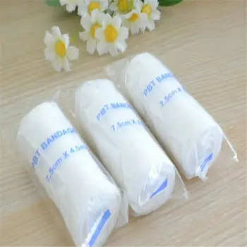 

3/10 rolls of PBT elastic bandage first aid kit gauze roll wound dressing medical care emergency bandage