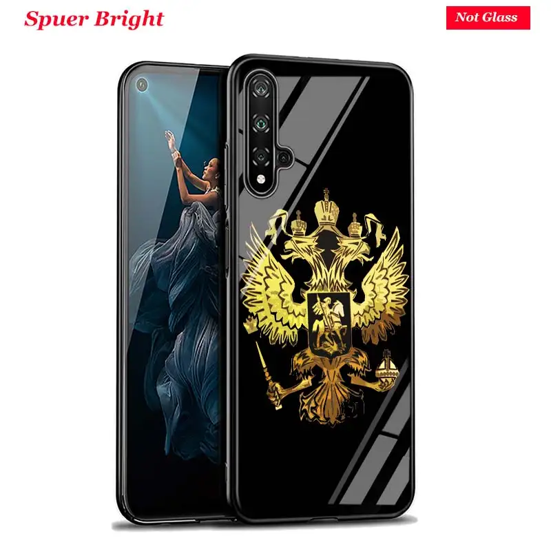Style 09 Черный чехол с национальным флагом России, эмблема для huawei Honor 10i 9X8X20 10 9 8 8A 7A 7C Pro Lite, супер яркий глянцевый чехол для телефона - Цвет: Style 09
