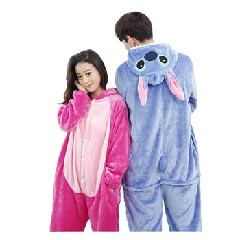 

AFEENYRK Flannel pyjama Homewear Adults Sleepwear Panda Totoro Pikachu Hoodie Unicorn Cosplay Animal kigurumi Men Women Pajamas