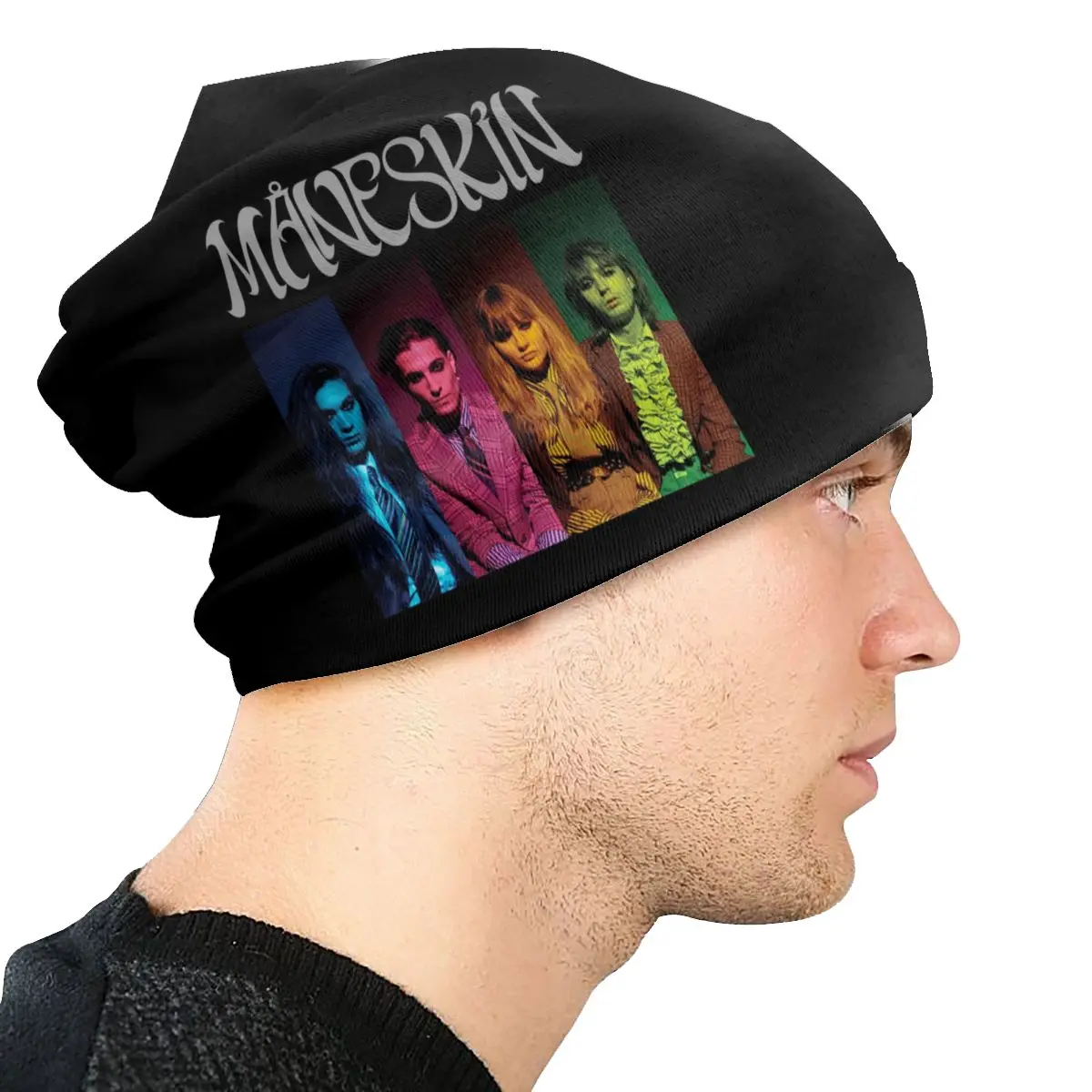 Bonnet Femme Knitting Hats Street Retro Maneskin Italy Rock Band Beanie Cap  Ski Alternative Rock Roll Beanies Caps For Men Women - AliExpress