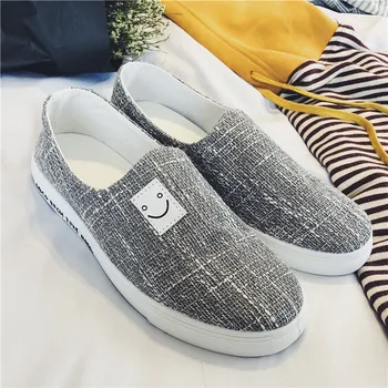 

2020 New Trend-Music Of The Tide Shoes Summer White Canvas Shoes Students Men's Casual Shoes Sneakers Men
