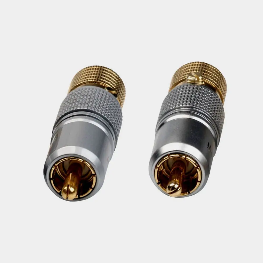 Штекер RCA позолоченный медный Блокировка Без припоя Nakamichi коаксиальный разъем