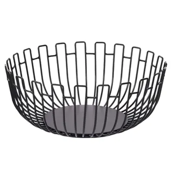 

Hollow Fruit Basket Practical Snack Basket Metal Storage Basket Fruit Container