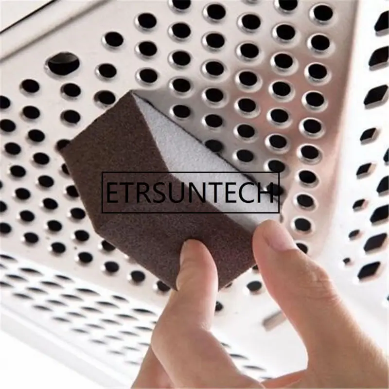 150pcs Silicon Carbide Sponge Washing Cleaning Sponge Brushes Pot Sponge Brush Kitchen Bathroom Cleaning Tool Whalesale