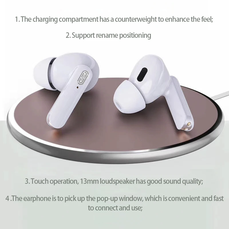 TWS Bluetooth 5 0 наушники с сенсорным управлением гарнитура зарядным устройством