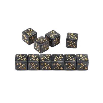 

10x Dice Counters 5 Positive +1/+1 & 5 Negative -1/-1 For Magic The Gathering Table Game Funny Dices High Quality