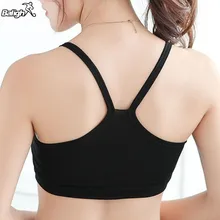 8 Colors Women Solid Strap Underwear Cotton Yoga Bra Vest Crop Top Sports Bra A Wild bottoming Y-shaped bust