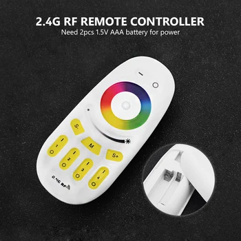 

YCDC Remote Control RGB/RGBW LED Strip Touch Screen Dimmer 2.4G RF Wireless Remote Control System